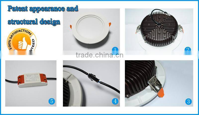 Led manufactures in china die-casting aluminum 22W embedded downlight
