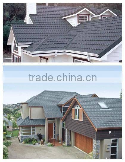 Patterned Metal Roof Shingles/Shingle Stone Coated Metal