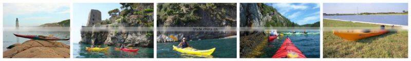 RAPIER-Single barato sea Kayak for exploration from Ningbo Cool Kayak Supplier sit-on top plastic kayak with rudder system