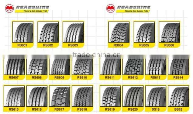 Roadshine truck radial tubless tyres 10.00r20