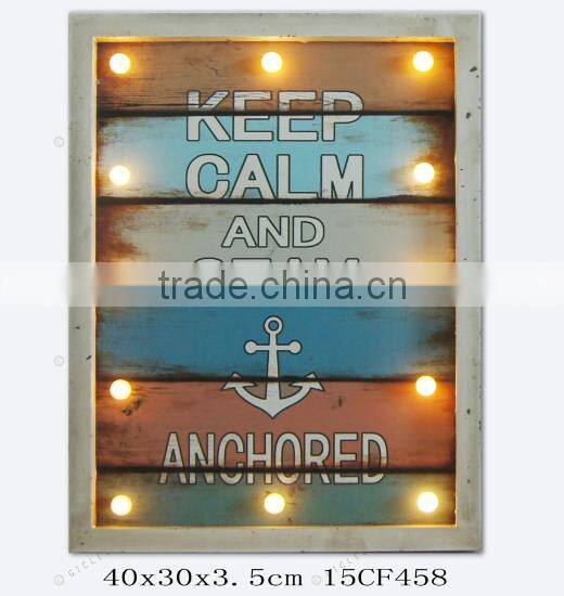 2016 Decoration Wall Art Decor with Romantic Light Modern LED Family Design