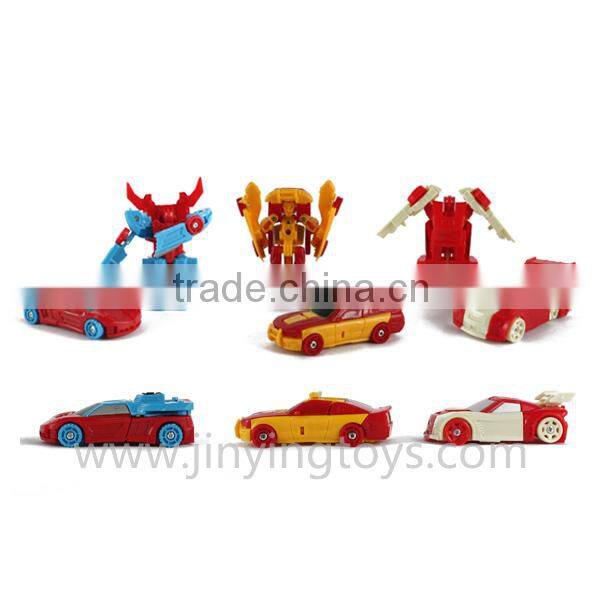 Best selling deformation small plastic toy car