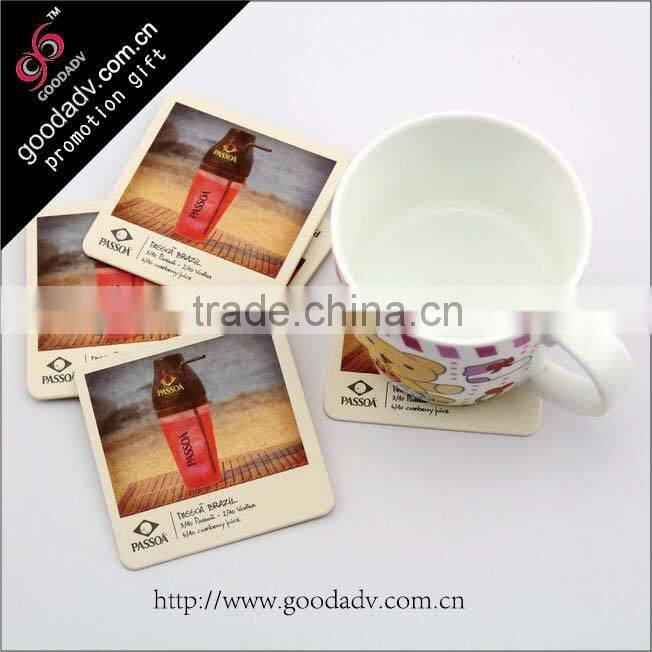2015 custom made all kinds pattern absorbent paper drink coasters