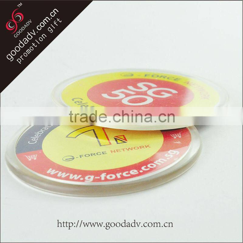 2015 guangzhou the new product custom fashion eco-friendly clear acrylic coasters