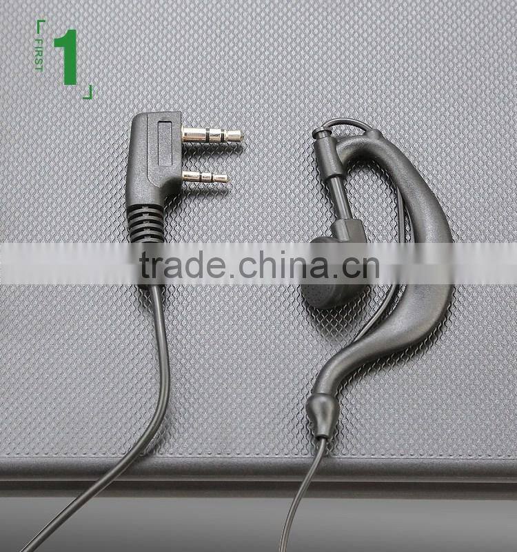 3.5mm Two Jacks Earphone Two Way Radio Headset Cheap Tensile Earpiece