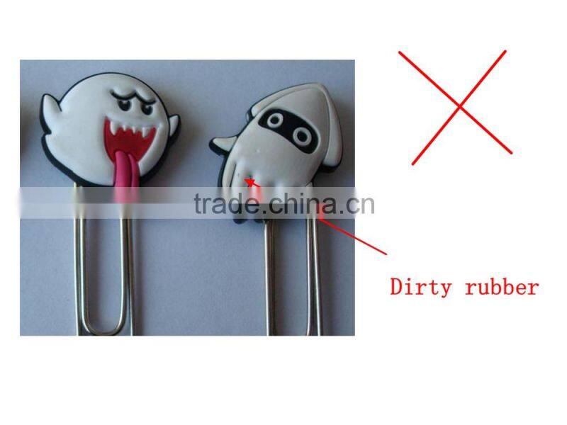 Rubber soft pvc custom paper clip