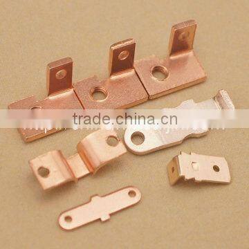 Electrical components with silver alloy inlay for relay