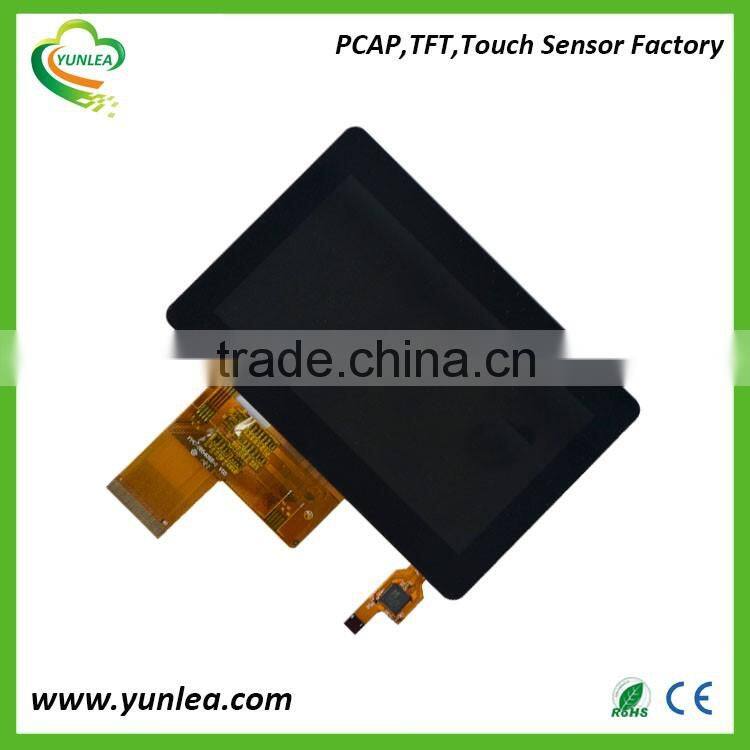 480x272 resolution 4.3" industrial touch screen module with G+G