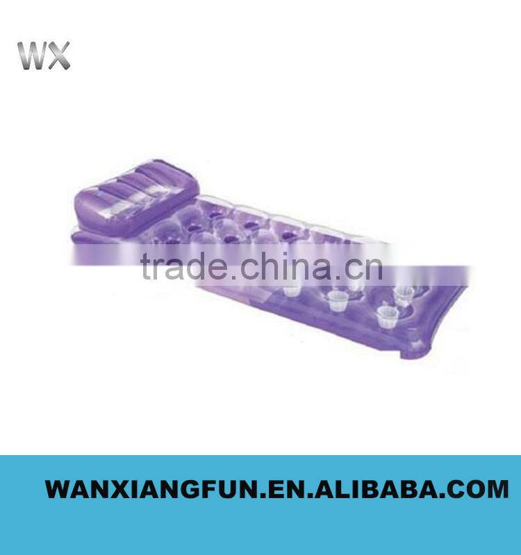 PVC inflatable lounge, flocked lounge sofa chair for sale