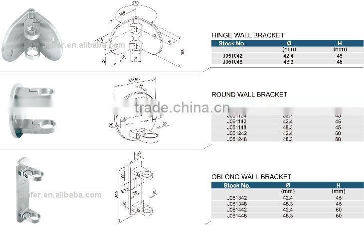 SS/Stainless steel Oblong Wall Bracket