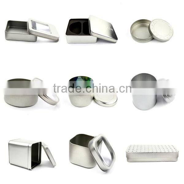 high quality of round tin box / candle metal packaging box
