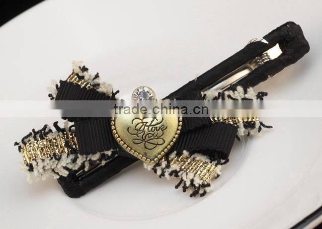 ladies fancy lovely flower beads hair clip hair accessory