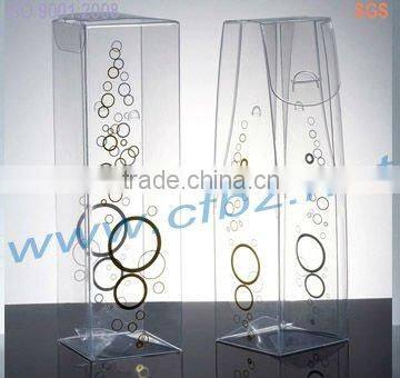 plastic wine packaging display box