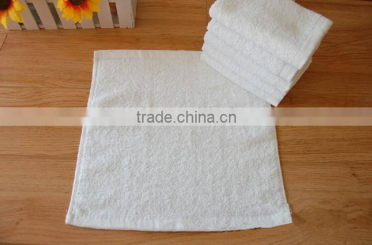 popular 2015 hot sell 100% white Cotton Plain airline disposible hot towel