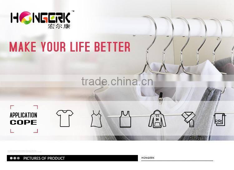 windproof metal stainless steel clothes hanger