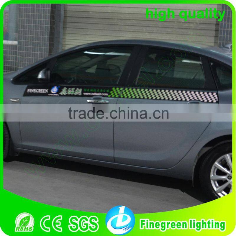 high quality finegreen brand el car sticker,outside el sheet car sticker