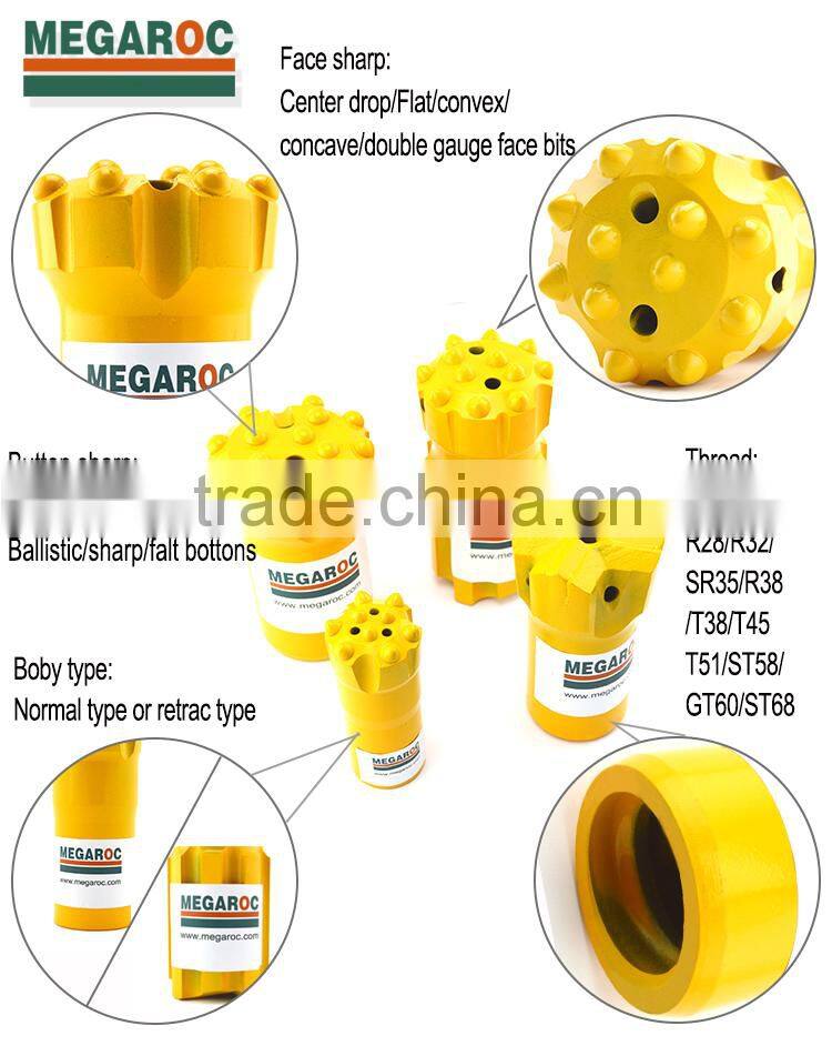 t38 button rock drill bit