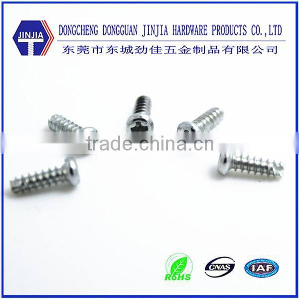 self cutting phillips slotted combo head hardened steel screw m2.6*8
