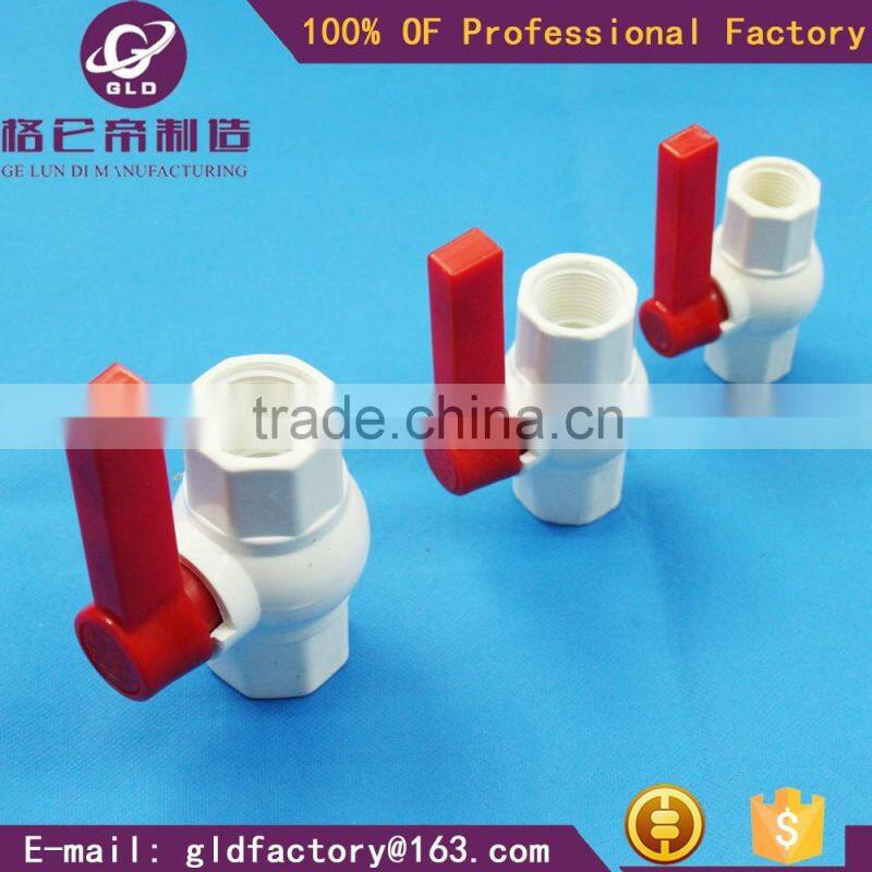GLD competitive price plastic ball valve/plastic union ball valve/plastic butterfly valve