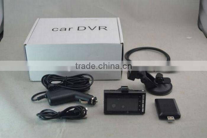 New arrived 2.7inch full hd NTK 96650 170deg angle SOS GPS G-sensor night vision motion detection dvr cars