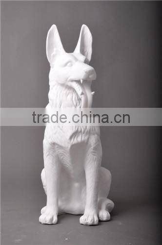 Fashion fiberglass display mannequin dog statues for sale