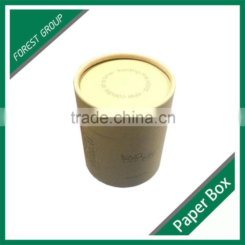 3MM THICK CHEAP PRICE PAPER TUBE RECYCLABLE CANDLE PACKAGING CONTAINER WITH CUSTOM PRINT