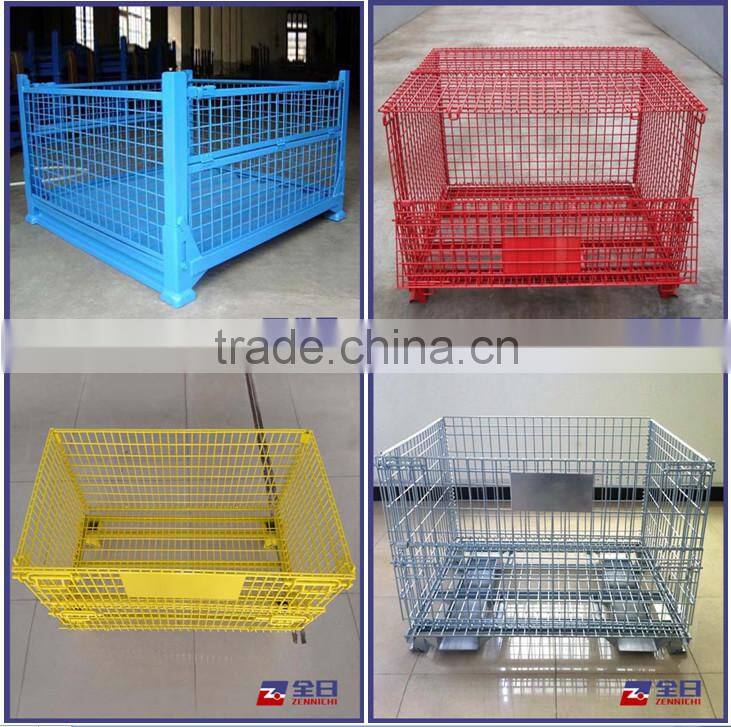 Foldable Roll Container with plastic pallet
