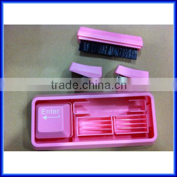 Multi purpose office Keyboard Stationery with brush stapler paper punch, school desk drawer organizer keyboard stationery