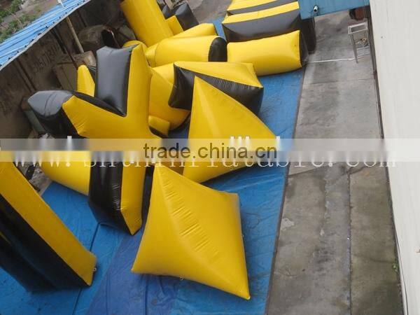 2015 inflatable bunker walls game/ inflatable air bunker paintball arena