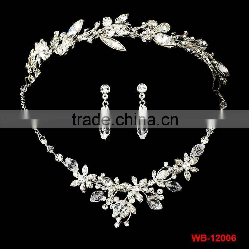 new style rhinestone wedding jewelry set