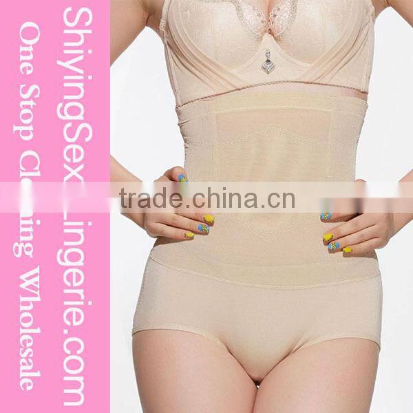 Apricot Sheer Mesh Steel Boned body slimming shapewear
