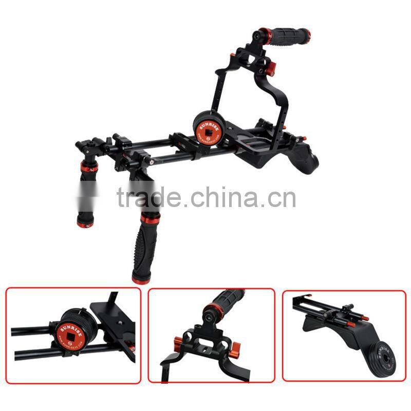 Professional DSLR camera rig shoulder mount rig dslr cage for canon 5d DSLR
