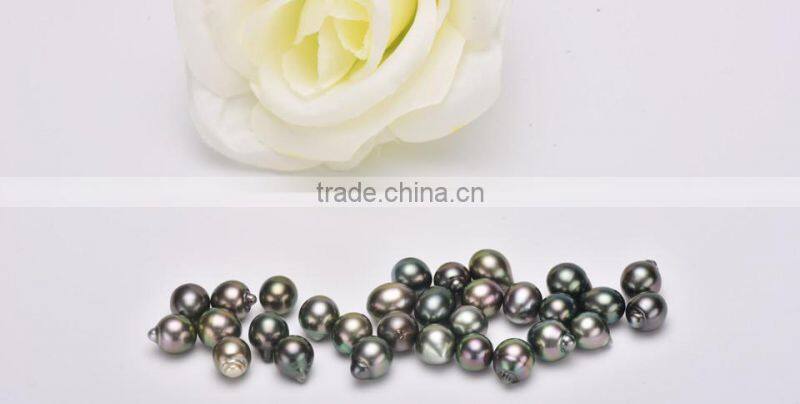wholesale Cultured Saltwater Tahitian black pearl beads for jewelry making