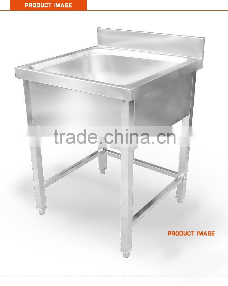 stainless steel single bowl kitchen sink without faucet