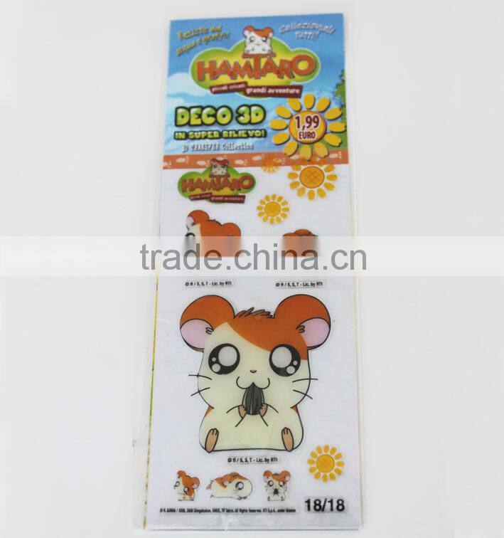ECO-friendly Non-toxic 3d pvc epoxy sticker,room decoration custom epoxy sticker