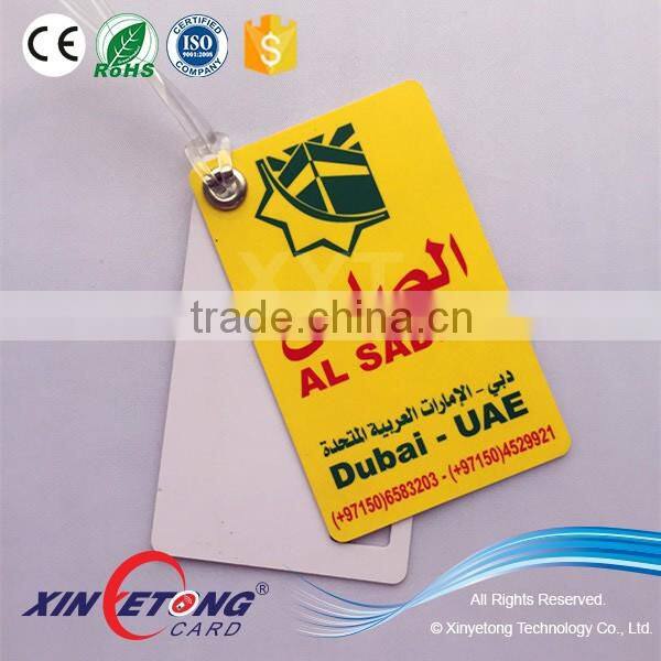 China Supplier PVC Luggage Tag/Handbag Tag