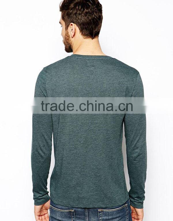 mens long sleeve t shirt v neck