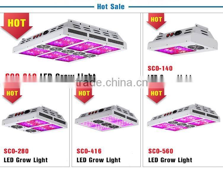 560W LED Grow Light Red Blue White Full Spectrum For Hydroponic Plant