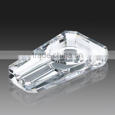 Round shape crystal ashtray for home decoration