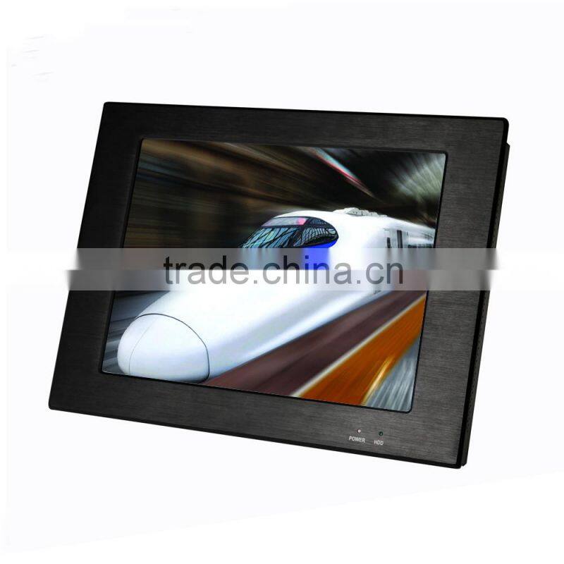 17 inch gray intel easy resistive touch sceen tablet pc/industrial panel pc with 2G RAM 500G HDD