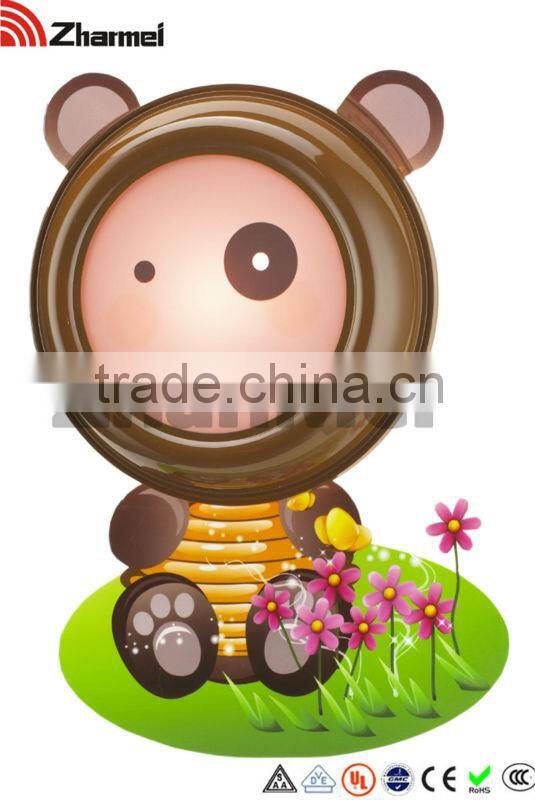 Little bear paster kids wall lamp