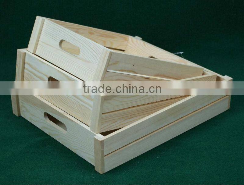 2013 New Design Wooden Pizza Box