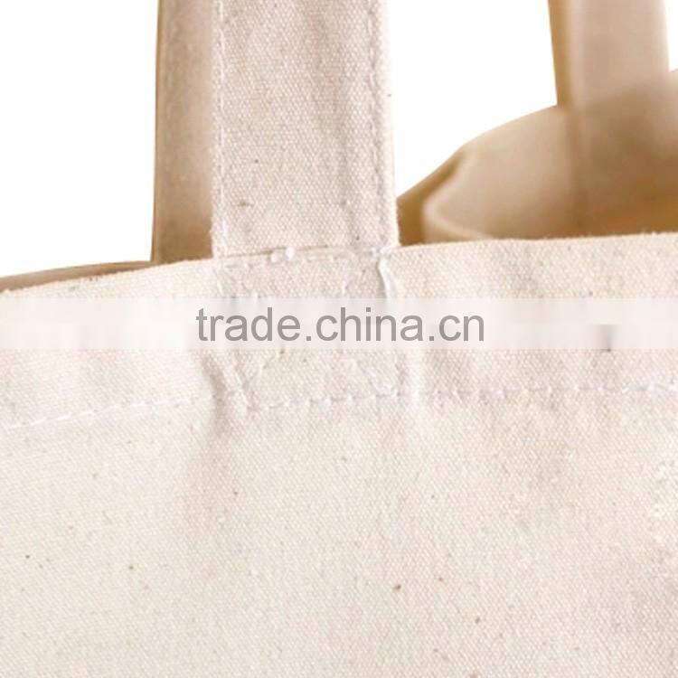 Top quality customized wholesale beach cotton canvas cosmetic bag