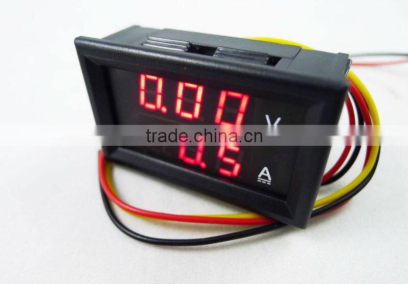 Volt Amp Voltmeter Ammeter Digital Voltage Current Meter DC 0-100V 5A 24V 36V