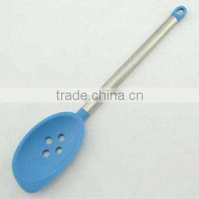 high quality silicone kitchen set/utensil with s/s handle