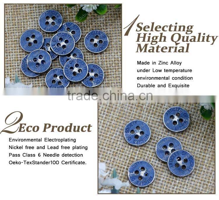 Spray Custom 4 Hole Shirt Button for Clothing