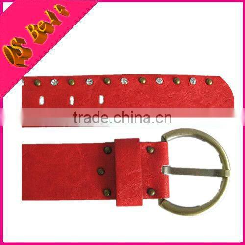 Wholesale Colorful leather belts wedding dress belts thin skinny leather belts