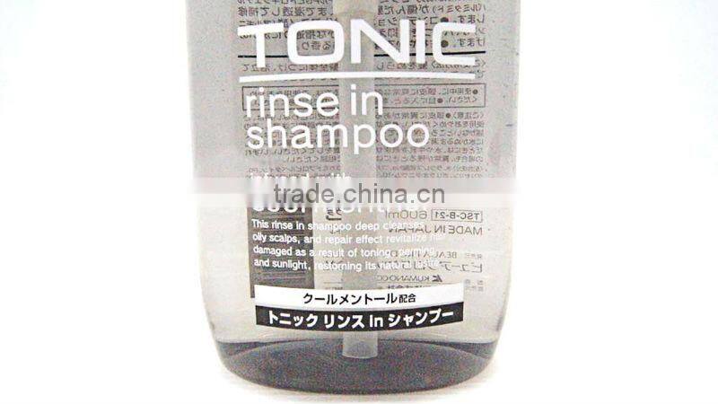 PHARMAACT COOL TONIC Rinse in Shampoo Bottle Infused with Cool Menthol Made in Japan TC-005-02