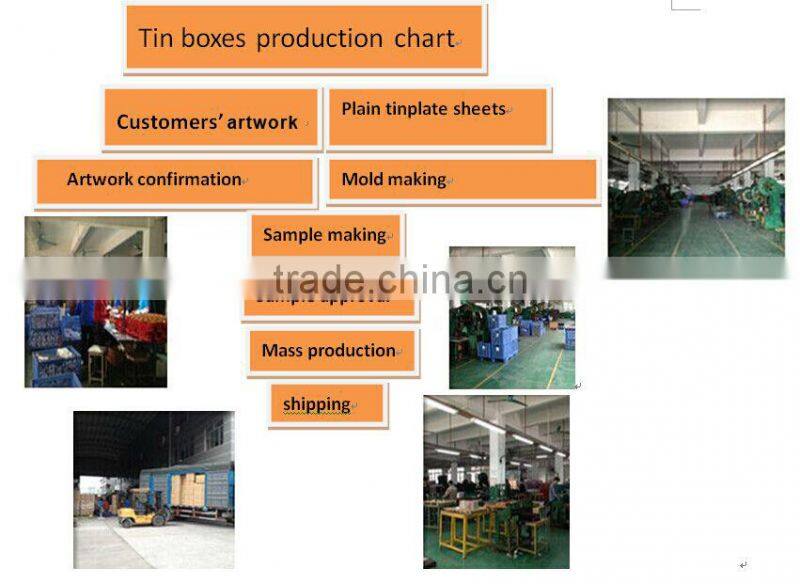 Exquisite round tea tin can with special lid