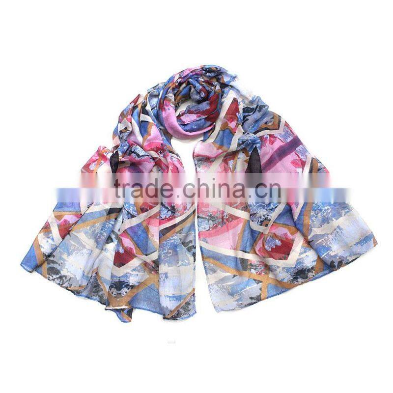 colorful latest new design hot selling lady loop scarf